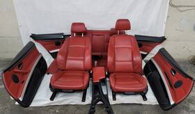 9149379 Bmw 07-13 Oem E92 328 335 Leather Coupe Seats Door Panels Interior Red Set