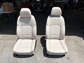 9271802 Bmw 13-15 F01 F02 750i Front Right And Left Seat Assembly Pair Set Beige Oem