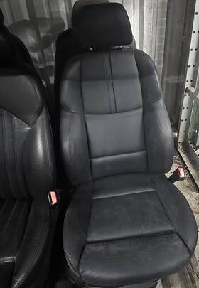 A-7691 Bmw 2008-2013 E92 M3 Coupe Power Front Seats Black Novillo Leather