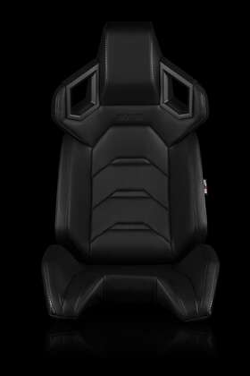 Brr5-bkbk Braum Racing Alpha X Series Sport Seats - Black Pair