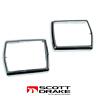 C8az-65611a72-a Scott Drake Mustang Deluxe Interior Seat Belt Bezels Pair