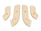 C8az-6561692-5n  Scott Drake Mustang Parts Ford Wht Seat Side Hinge Covers