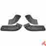 C8zz-6561692 Unbranded New 1968 71 Ford Seat Hinge Covers Front Galaxie Torino Mustang Cyclone Black