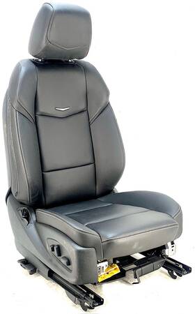 202-10627 Cadillac 2017-2018 Ats Passenger Rh Seat Front Electric Leather Black Oem