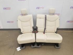 215.gm6120 Cadillac 20 Xt6 Premium Luxury Seat Set Beige Leather Heated Rear Second Row