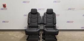 215.gm6f17 Cadillac 17 Escalade Esv Luxury 2nd Middle Row Seat Set Pair Black Leather