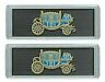 Ce150 Oer Fisher Coach Seat Belt Buckle Emblem Pair Chevelle Impala