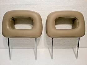 12458681 Chevrolet 2003 Chevy Impala Left And Right Front Headrests Set Tan Leather Used Oem