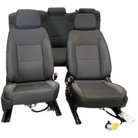 202-11273a Chevrolet 2020-2025 Silverado Seat Set Bucket/bench Opt Az3 Black Cloth 4aa Oem