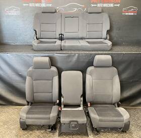 23238443 Chevrolet 14-19 Chevy Silverado 1500 Crew Cab Power Front And Rear Seats Cloth Jet Black Hou