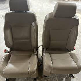 4142 Chevrolet 2015-2020 Chevy Tahoe Front Pair Of Tan Leather Seats