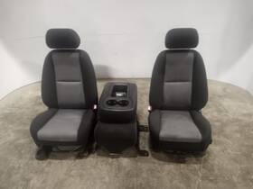 554-a Chevrolet 2008-2013 Gm 1500/2500/3500 Trucks Complete Front Grey Cloth Seat Set Opt Ae7