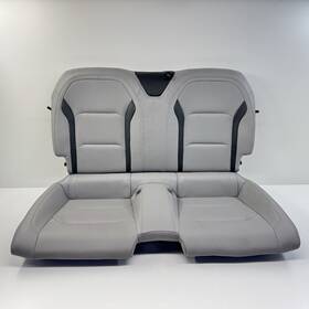 84172619 Chevrolet 16-24 Camaro Coupe Rear Seat Set Upper Lower Cushion Gray Leather Oem