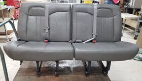 84319233 Chevrolet 2021 Express 15 12 Pax Van 4th Row Gray Vinyl Split Bench Rear Seat 4