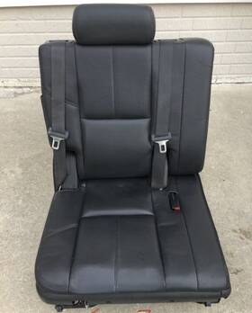 220.gm8c07 Chevrolet Truck 07-14 Tahoe Yukon Suburban Passenger Right Third Row Black Leather Seat