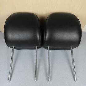 1ap101ddaa Chrysler 2008-2010 300 Front Headrests Set Pair Left Right Black Leather Oem
