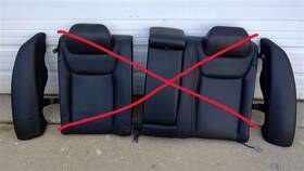 215.ch1t14 Chrysler 12 13 14 300 Left And Right Rear Seat Bolsters Black Leather 99907