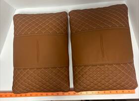 6wm82lk5ab Chrysler 2021-2024 Pacifica Sepia Quilted Nappa Leather Rear Seat Lumbar Pillows