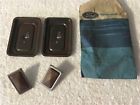 D4my-6563500-f Ford Nos Mercury Seat Back Button Pair Saddle Vinyl Upholstery