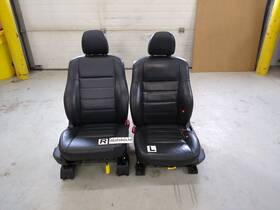 202-02648r Dodge Charger Pair Of Left And Right Front Power Leather Seat Black Fits 2006-2008