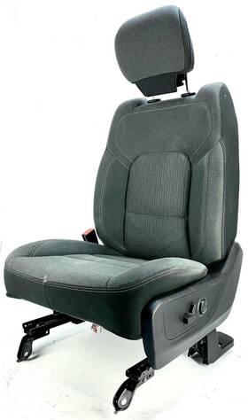 202-11513a Dodge 2019-2024 Ram 1500 Driver Lh Front Seat Cloth Electric Black Oem