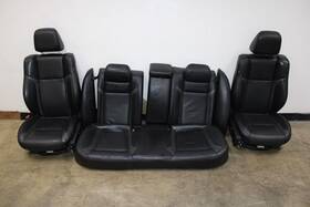 5108077af Dodge 2015-2023 Charger Leather Front And Rear Interior Seat Set Black Oem 87k
