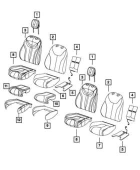 5ps03dx9aa Dodge Oe For Dart 2013 Front Seat Cover