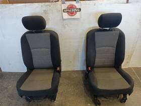202-00294al Dodge Truck Pair Manual Gray Cloth Front Seats From 2010 Ram 1500 10625558