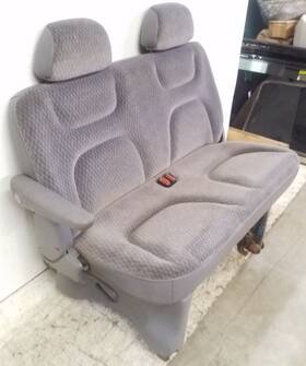 202-01966ar Dodge Truck Grey Cloth Rear Bench Seats Set Fits 1996-2000 Caravan