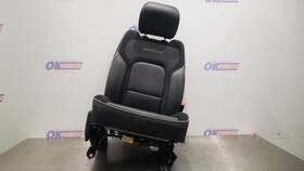 202-11512cr Dodge Truck 22 Ram 1500 Laramie Seat Front Passenger Black Leather Suede Heated Cooled