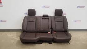 215.ch8m15 Dodge Truck 15 Ram 1500 Longhorn Rear Back Seat Assembly Brown Leather Heated Crew Cab