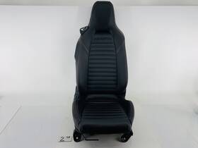 Fs-01ln-200 Fiat 17-20 124 Spider Abarth Front Right Passenger Side Seat Black Leather Oem