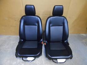 04446b Ford -04446b 2015-2023 Transit 350 Front Vinyl Bucket Seats Rh And Lh Black Oem