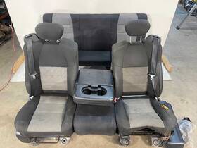 202-02410al Ford Black Cloth Front / Rear Seats Set Fits 2005-2007 F250 F350 Super Cab