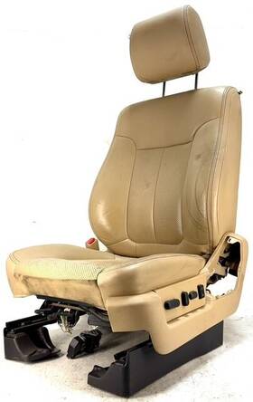 202-03443 Ford 2011-2014 F150 Driver Lh Seat Front Captain Chair Elec Leather 10-way Oem