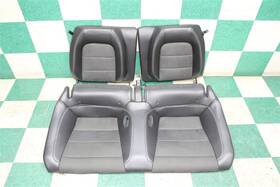 202-10692a Ford Bag 19ft Mustang Coupe Backseat Upper And Lower Cushions Black Leather Suede