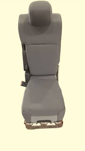 202-12084a Ford 2021-2023 F150 Gray Cloth Center Console Jump Seat Oem