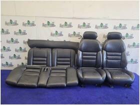 202.fd1g96 Ford 1996-1998 Mustang Gt Coupe Black Leather Seats Bucket Front Rear Worn 2746