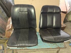 202.fd1w65 Ford 1964 1965 Thunderbird Bucket Seats Pair Galaxie Hot Rat Rod Recliner 1966
