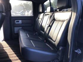 215.fd8513 Ford 2012 2013 2014 F150 Lariat Rear Back Seat Bench Hb Black Leather Crew 77829