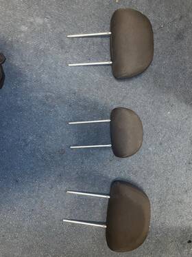 Ford 5l8z-78611a08-gaa 05-12 Escape Rear 2nd Row Headrest Head Rest Set Of 3 Black
