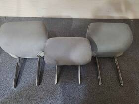 Ford Ae5z54611a08gc 10-12 Fusion Rear Left Center Right Back Seat Headrests Grey Cloth