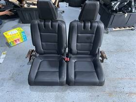 Bb5z-7866800-c Ford 11-19 Explorer Rear 3rd Third Row Seat Complete Leather Oem Manual Folding