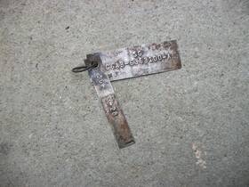 C6ab-6363100-a Ford 1966 Thunderbird Rare Bucket Seat Metal Part Number Tags