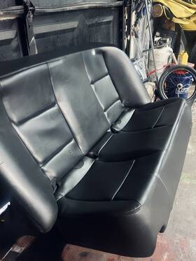 Cca3va Ford 2016 Taurus Rear Back And Bottom Seat Black Leather