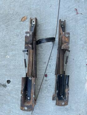 Ford Coaf-6261704 1960-63 Galaxie/mercury Monterey Manual Bench Seat Rails/pair-good Used