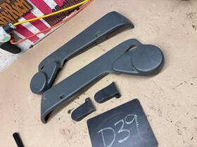 F0tb-18617 Ford 1987 88 89 90 1991 Bronco F150 F250 Bucket Seat Trim Set Gray Grey Buckets
