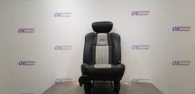 202-02085br Ford Truck 03 F150 Harley Davidson Seat Front Passenger Black Gray Leather Manual Heat