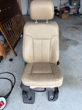 202-03055r Ford Truck 14 F350 Sd Lariat Seat Front Right Passenger Tan Leather Power Heat Cool