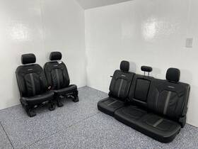 202-04570r Ford Truck 2019 F-250 Super Duty Platinum Front Rear Black Leather Seats Crew Cab 912974